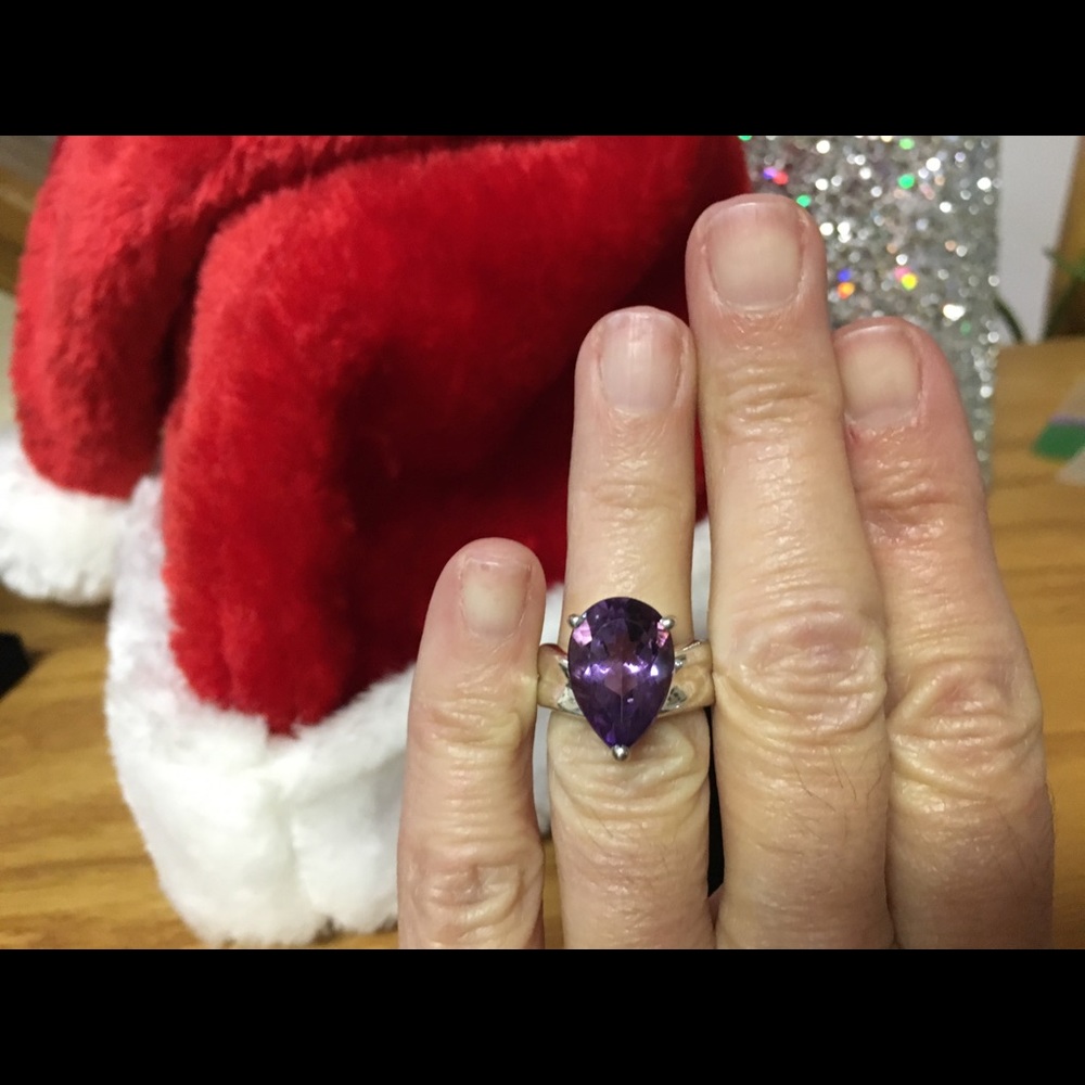 Sterling and amethyst ring